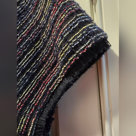 Loft Black Tweed Pocket Shift Dress Size 14 - Picture 6 of 7